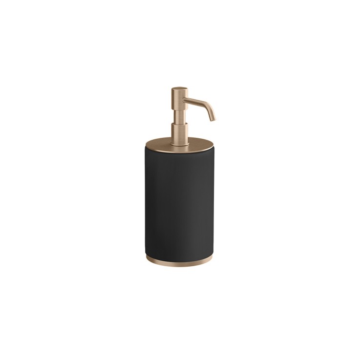 Дозатор для жидкого мыла, настольный, черный, Gessi Tondo, copper pvd арт. 66438#030