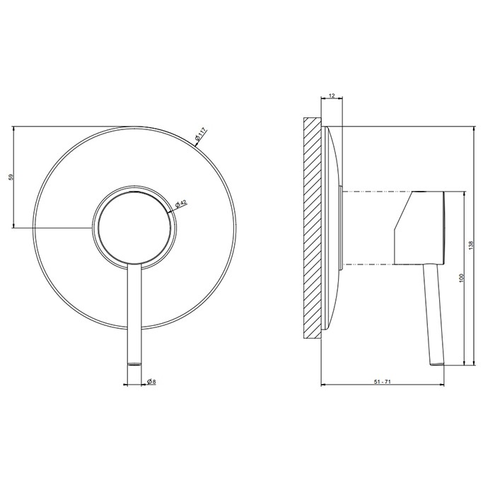 Смеситель для душа, встраиваемый, на 1 позицию, Gessi Emporio Via tortona, finox brushed nickel арт. 18761#149