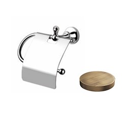 Держатель для туалетной бумаги с крышкой, Giulini Ibisco, бронза арт. RG1113BR