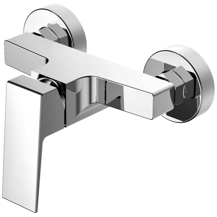 Смеситель для душа с ручным душем, керамический картридж, без излива, хром, Azario Eddie арт. AZ-WQY338207C
