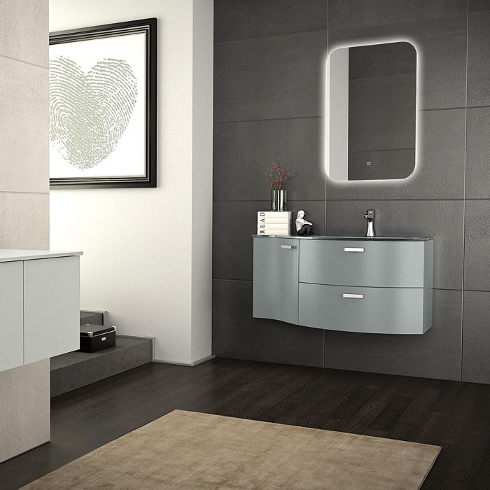 Зеркало 550*800 c подсветкой и диммером, сенсор выкл, Azario Стив - ФР-1538