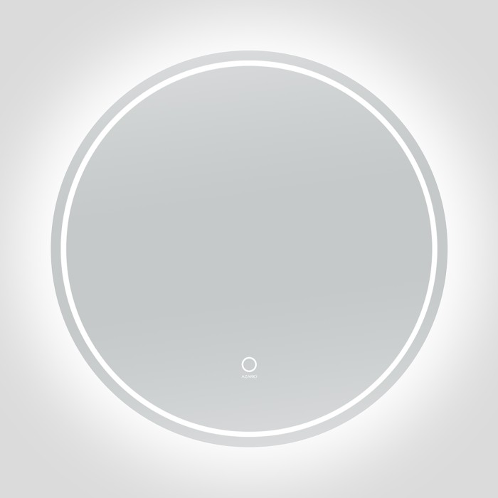 Зеркало D 600 подсветка, сенсорный выключатель с функцией диммера, Azario Lotos - AZ-Z-003CS