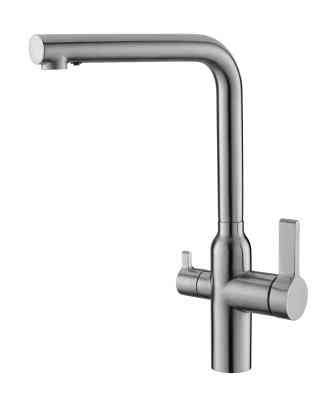 Смеситель для кухни BelBagno, матовый сатин, однорычажный арт. BB-LAM57-IN