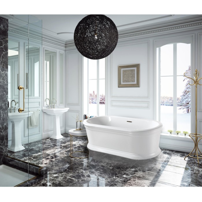 Акриловая ванна TOUR 1800x900x600, свободностоящая, белая, Azario Easton арт. TOU18090