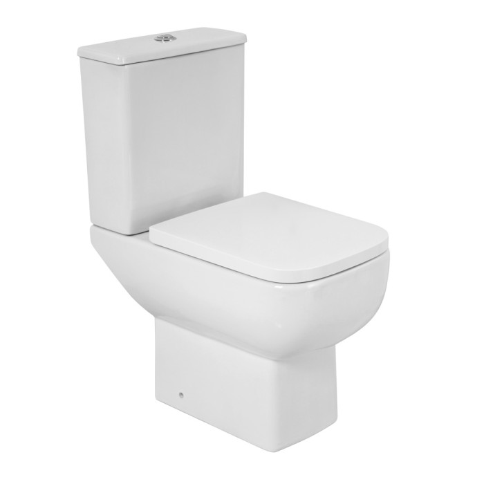 Унитаз-компакт безободковый, BelBagno, белый глянцевый, AURORA арт. BB8604CPR-SC