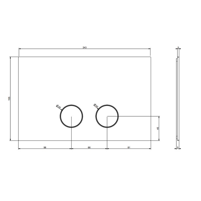 Клавиша смыва для унитаза, двойная, для систем инсталляций Geberit Sigma8 и Sigma12, Gessi Technical Accessorie, 54611#727 цвет: золото