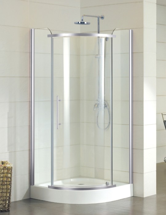 Душевое ограждение 1000х1000х2000, без поддона, распашная дверь, 8 мм, профиль хром Edmonton, Azario арт. AZ-NNC2231 1000