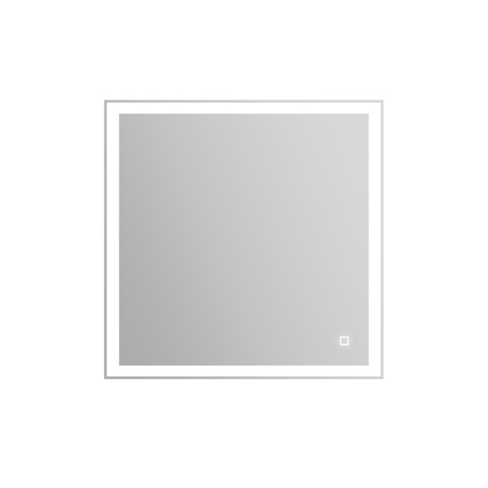 Зеркало 60x60, квадратное, с встроенным светильником и сенсорным выключателем, BelBagno арт. SPC-GRT-600-600-LED-TCH