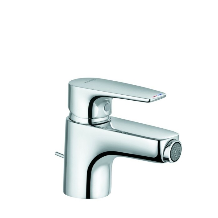 Однорычажный смеситель на биде, c донным клапаном, pure and solid Kludi, хром - 342160575