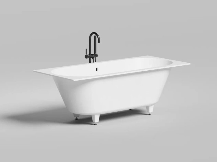 Ванна встраиваемая 170x75, матовая, Salini ORNELLA AXIS арт. 103423M