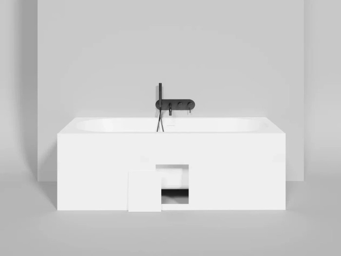 Ванна встраиваемая 170x75, матовая, Salini ORNELLA AXIS арт. 103423M