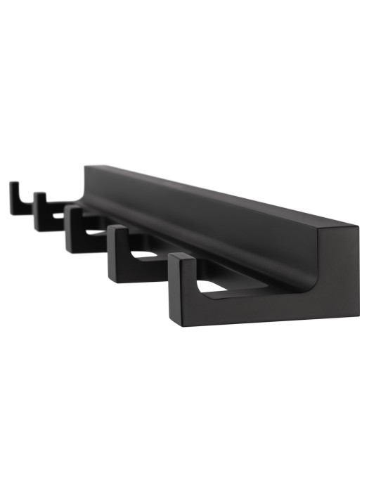 Вешалка с 5 крючками для ванной, Wonzon & Woghand Eclipse, WW-9155-BL цвет: черный