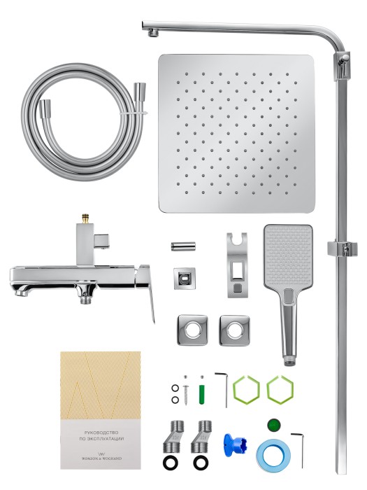 Душевая система, Wonzon & Woghand Diamond, WW-88739011-CR цвет: хром