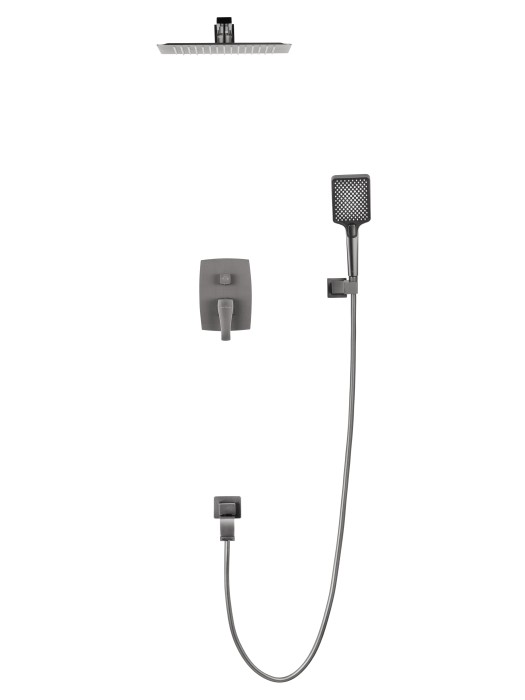 Душевая система встраиваемая, Wonzon & Woghand Flex, WW-88939072-BGM цвет: графит