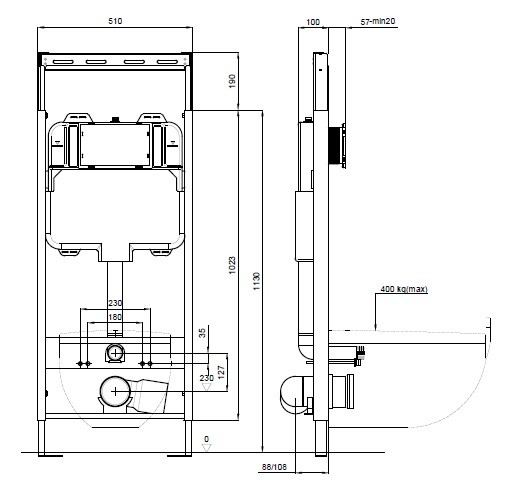 Инсталяция для Aquatek унитаза Easy Fix 51 Aquatek арт. INS-0000009