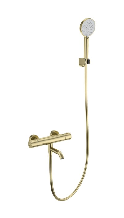 Смеситель для ванны с душем и термостатом, Wonzon &amp; Woghand, WW-B3029-A1-BG цвет: золото
