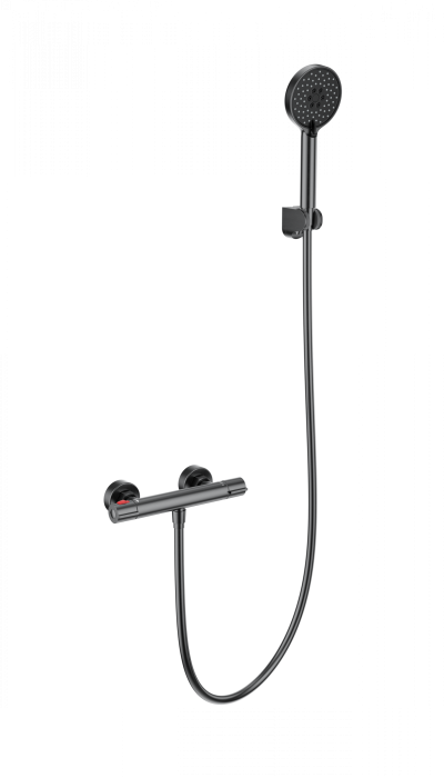 Смеситель для душа с термостатом, Wonzon &amp; Woghand Inn, WW-B2063-A-BGG цвет: графит