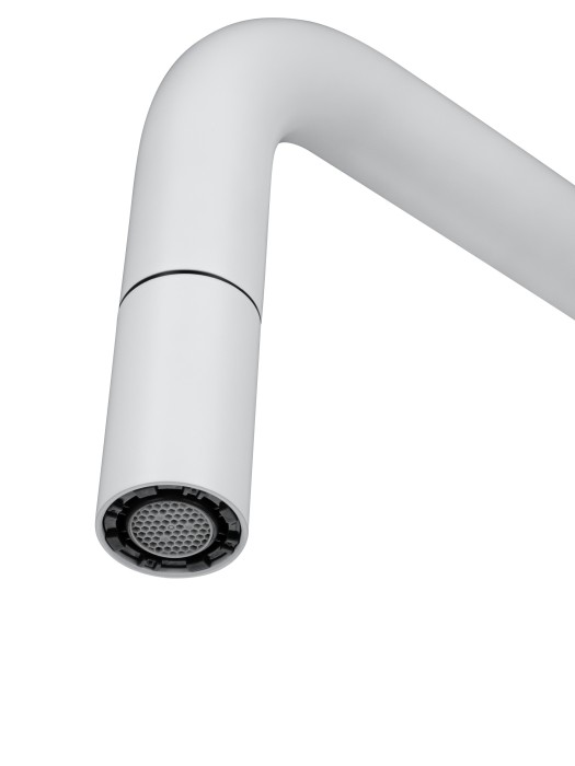 Смеситель для кухни с выдвижным изливом, Wonzon & Woghand, WW-6018-MW цвет: белый