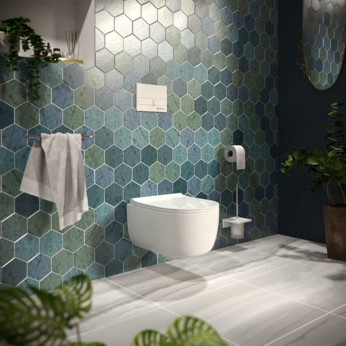 Инсталляция для скрытого монтажа L4 с кнопкой Soft Touch белая, BERGES Novum арт. 040214