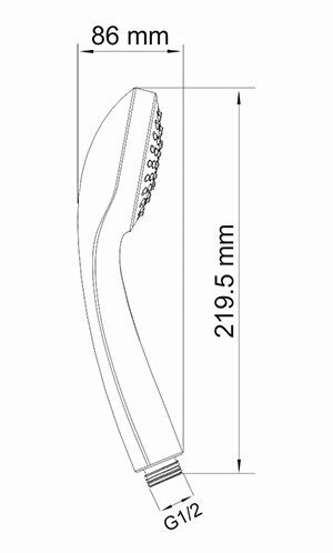 Лейка 1-функциональная WasserKRAFT арт. A001