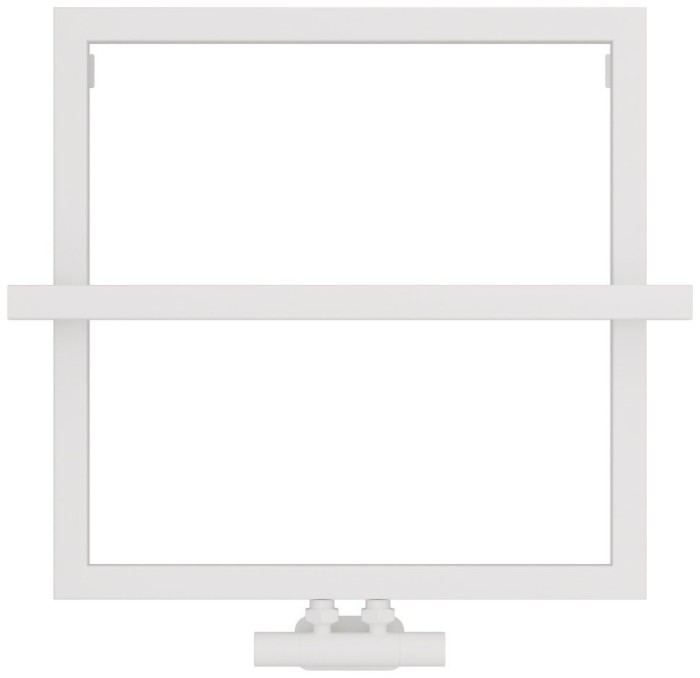 Сунержа Водяной полотенцесушитель 530x530, Штиль EU50+, 30-0256-5353 цвет: матовый белый