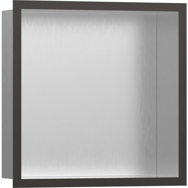 Настенный короб с цветом корпуса и дизайнерской рамой, 30х30х10 см, Hansgrohe XtraStoris Individual, хром арт. 56097340