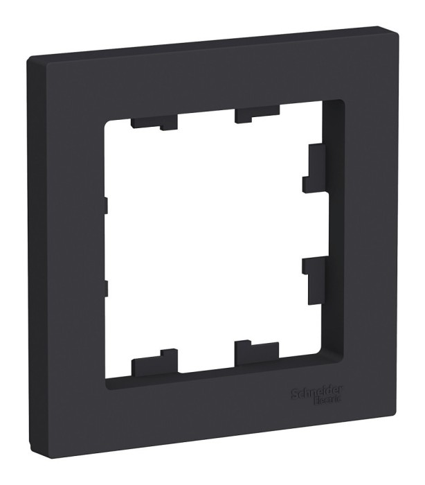 Рамка 1 пост Schneider Electric AtlasDesign цвет карбон арт. ATN001001