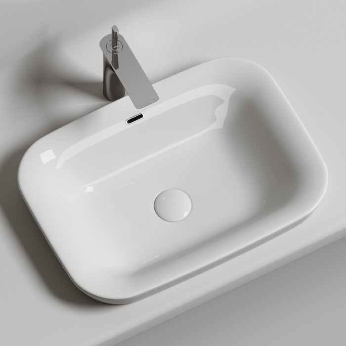 Встраиваемая сверху раковина Ceramicanova Element, белый арт. CN6041