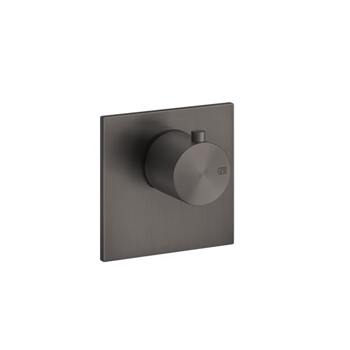 Встраиваемый термостатический смеситель на 1 источник, резьба 3/4", Gessi 316, brushed black metal pvd арт. 54554#707