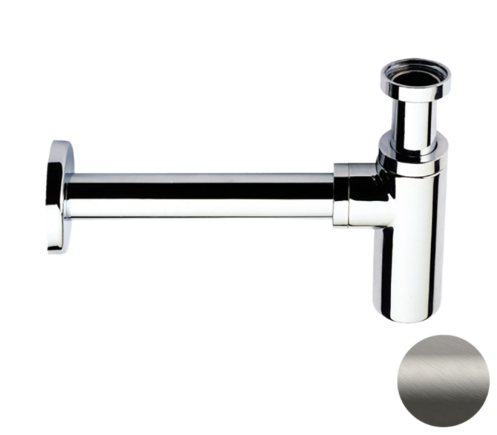 Сифон 1”1/4 никель матовый, Remer, 958LNPO