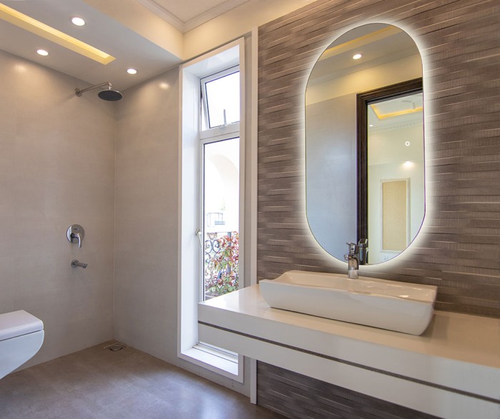 Зеркало 550х1050 сенсорный выключатель, универсальное крепление, Azario Viva - LED-00002549