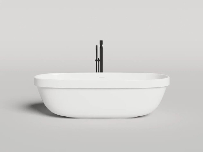 Ванна отдельностоящая 180x80, матовая, Salini GRECA IN 180x80RAL арт. 104821MRH