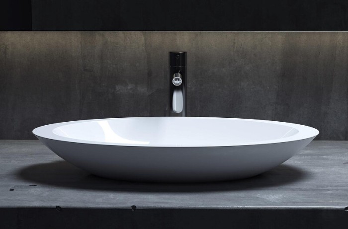 Раковина накладная 57,5x34,5, матовая, Salini CALLISTA арт. 1101202SMRF