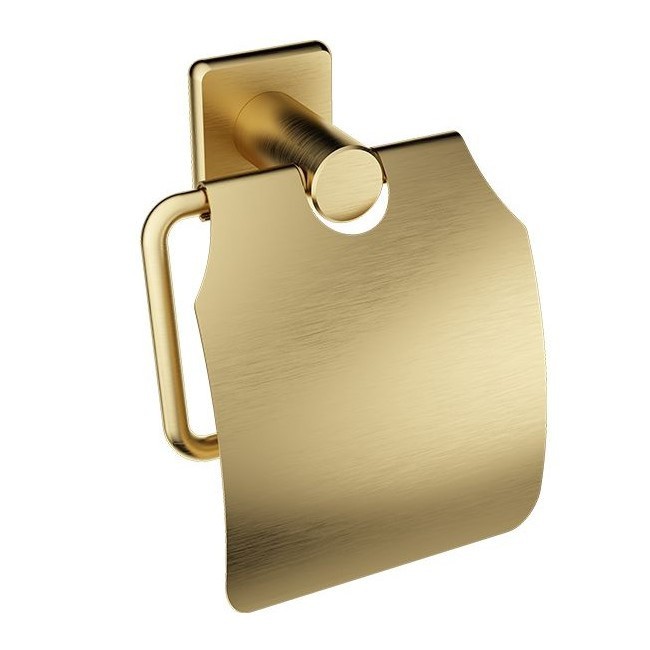 Держатель для туалетной бумаги с крышкой, Wonzon &amp; Woghand, WW-V1802-BG цвет: золото