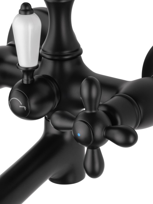 Смеситель для ванны с душем, Wonzon & Woghand Retro, WW-88639020-MB цвет: черный