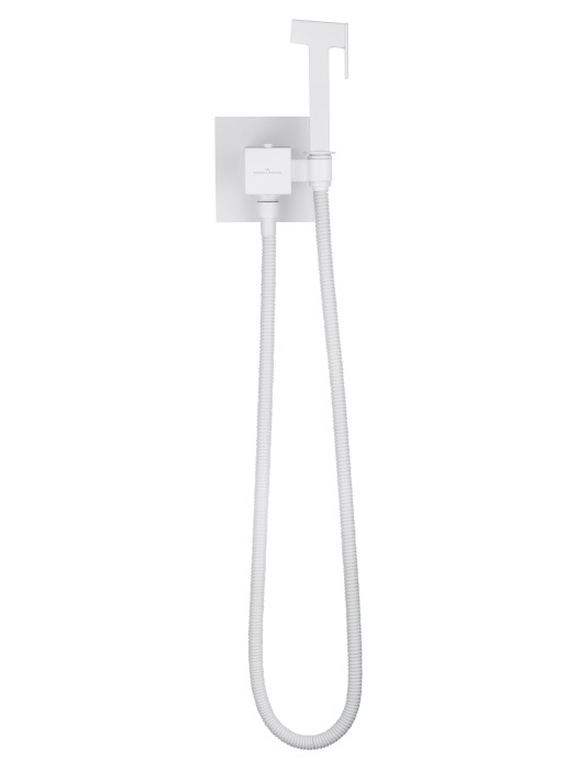 Смеситель с гигиеническим душем и термостатом, встраиваемый, Wonzon & Woghand, WW-88829910-MW цвет: белый