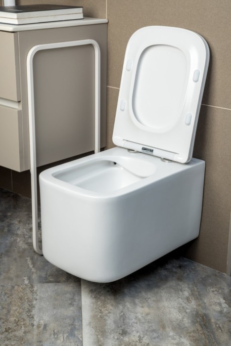 Унитаз подвесной, white c крышкой, Boheme Mane - 970-SET-MW