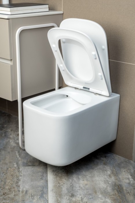 Унитаз подвесной, white c крышкой, Boheme Mane - 970-SET-MW