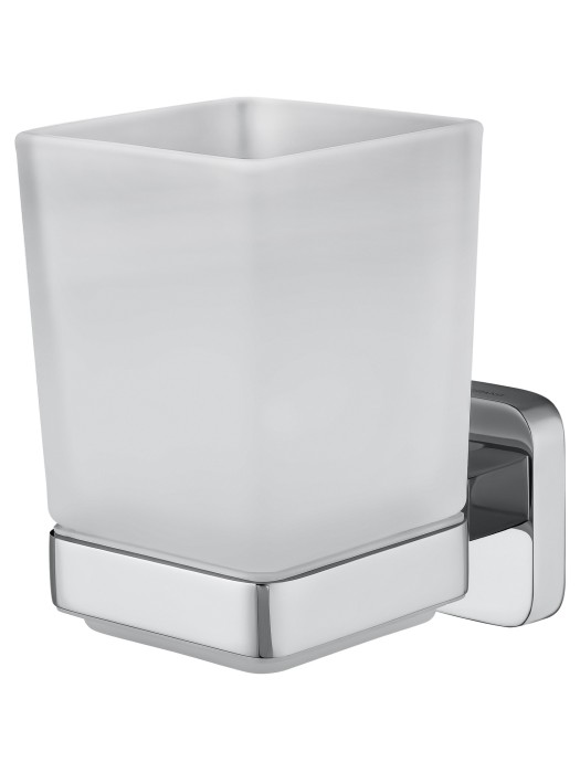Стакан для зубных щеток с держателем, Wonzon &amp; Woghand Still, WW-6621 цвет: хром