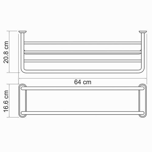 Полка для полотенец WasserKRAFT арт. K-888