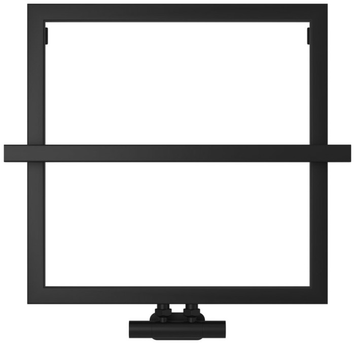 Сунержа Водяной полотенцесушитель 530x530, Штиль EU50+, 31-0256-5353 цвет: матовый чёрный