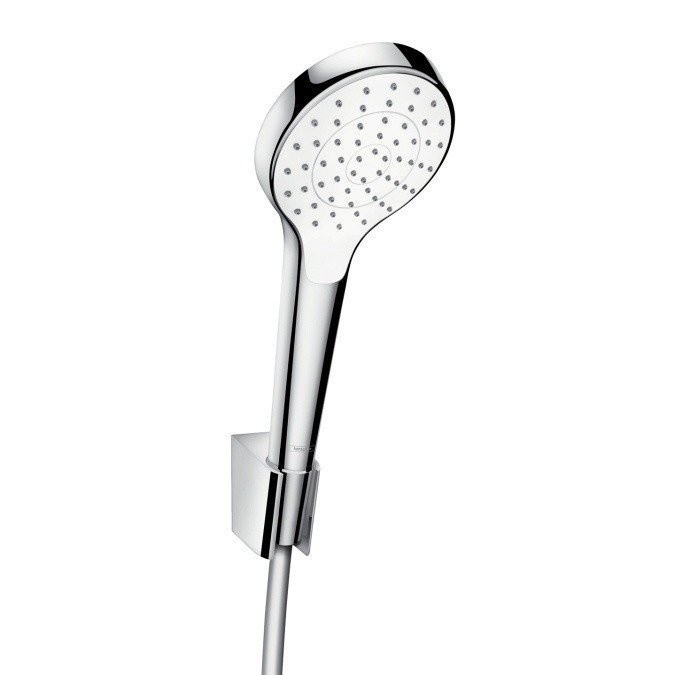 Душевой набор 110 с держателем и шлангом 125см Croma Select S Hansgrohe, белый, хром арт. 26420400