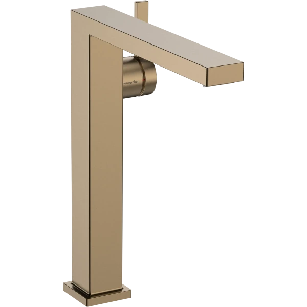 Смеситель для раковины Fine CoolStart, EcoSmart+, с донным клапаном Push-Open, Hansgrohe Tecturis E, бронза арт. 73070140