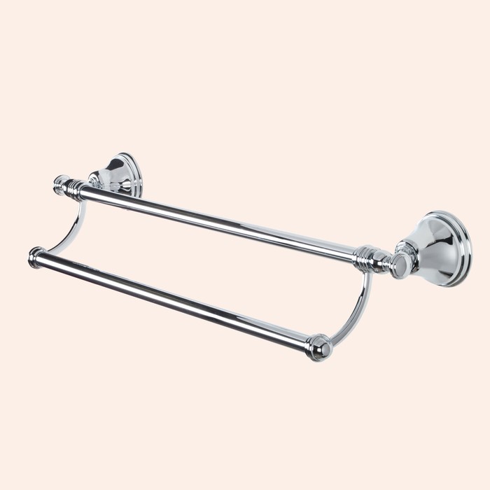 Полотенцедержатель двойной 58см, подвесной, Harmony хром, Tiffany World - TWHA012cr