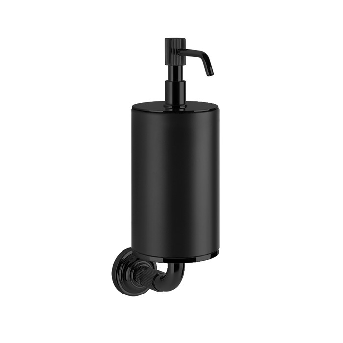 Дозатор для жидкого мыла подвесной, Gessi Venti20, черный, фурнитура черный матовый арт. 65414#299