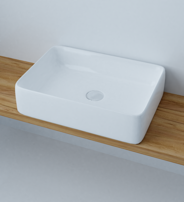 Раковина 500x390x140 накладная, белая, Azario Mario - AZ-2195