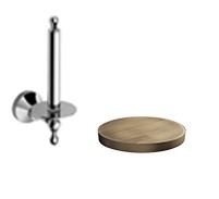 Держатель для туалетной бумаги запасной, Giulini Ibisco, бронза арт. RG1114BR