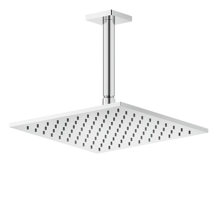 Потолочная душевая головка шарнирная 250x250 мм на 1/2", Gessi Rilievo, хром арт. 59155#031