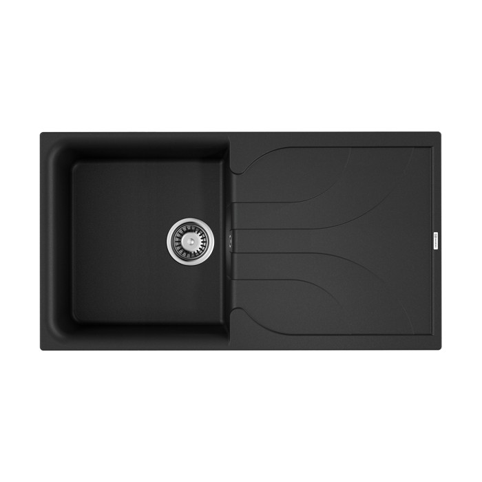 Кухонная мойка Omoikiri Yasugata 100-BL Tetogranit, цвет черный арт. 4993844