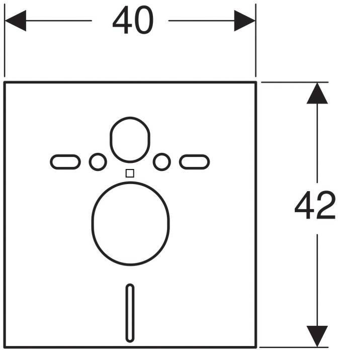 Шумоизоляционная панель для инсталляции Geberit арт. 156.050.00.1